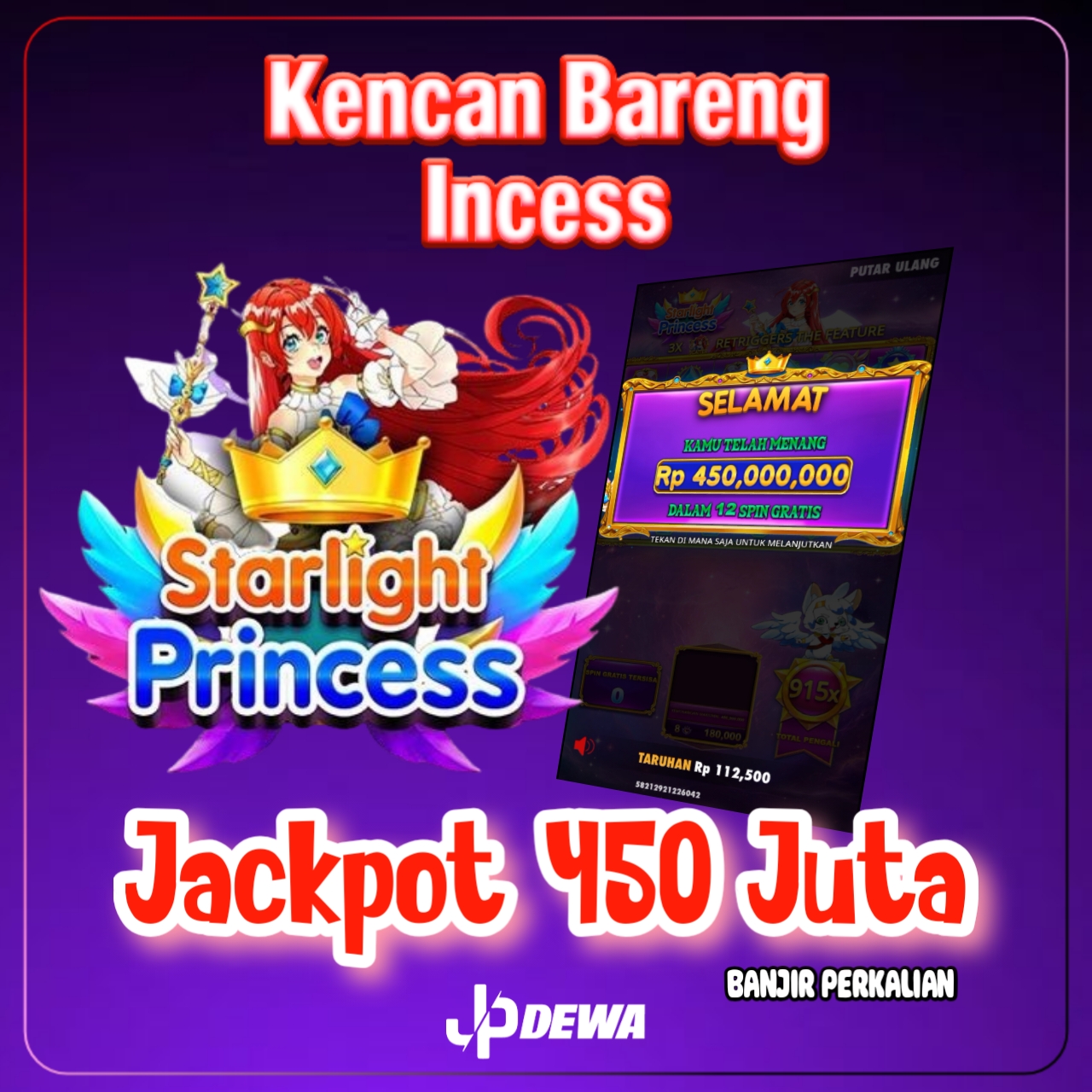 Kencan Bareng Incess Jackpot 450 Juta Banjir Perkalian