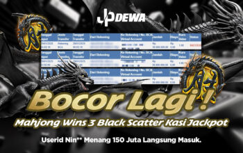 Jackpot Mahjong Wins 3 Black Scatter: 150 Juta Langsung Masuk