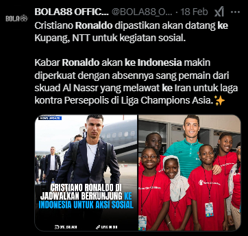 Ronaldo Ke NTT: Ternyata Hoaks, Simak Penjelasannya!