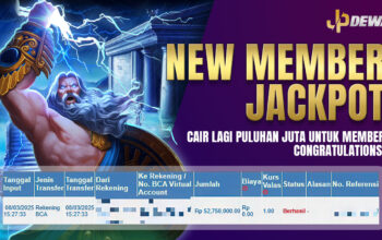 New Member Jackpot Cair Lagi di Gates of Olympus 1000