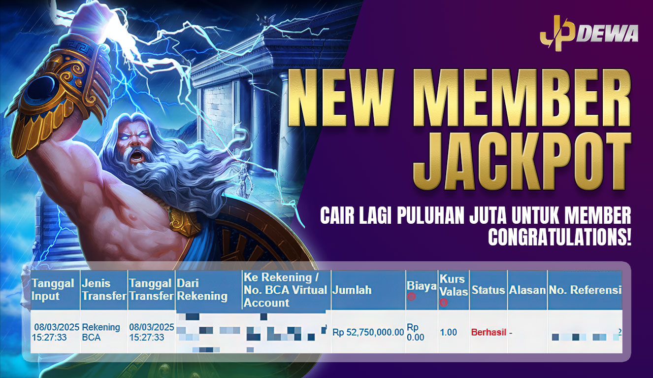 New Member Jackpot Cair Lagi di Gates of Olympus 1000