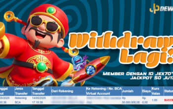 Withdraw Lagi! ID Jex70*** Bawa Pulang 50 Juta