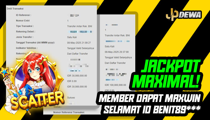 Jackpot Maximal! Member Dapat Maxwin