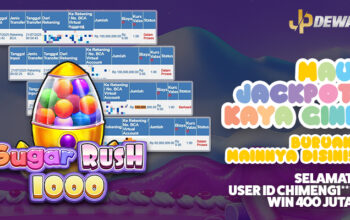 Sugar Rush 1000 Gacor! Member JPDEWA Win Ratusan Juta