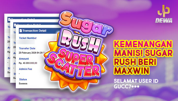 Kemenangan Manis! Sugar Rush Beri Maxwin