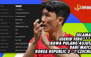 SELAMAT USERID FERO**** BAWA PULANG 45JUTA DARI MATCH