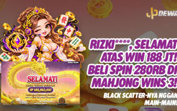 BLACK SCATTER NGGAK MAIN-MAIN! RIZKI**** RAIH WIN Rp188 JUTA DI JPDEWA